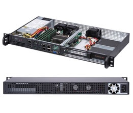 Серверная платформа SuperMicro 5019A-FTN4, 1xIntel Atom C3758, 4xDDR4, 4GLAN, IPMI, 1x200W, 1U (SYS-5019A-FTN4)