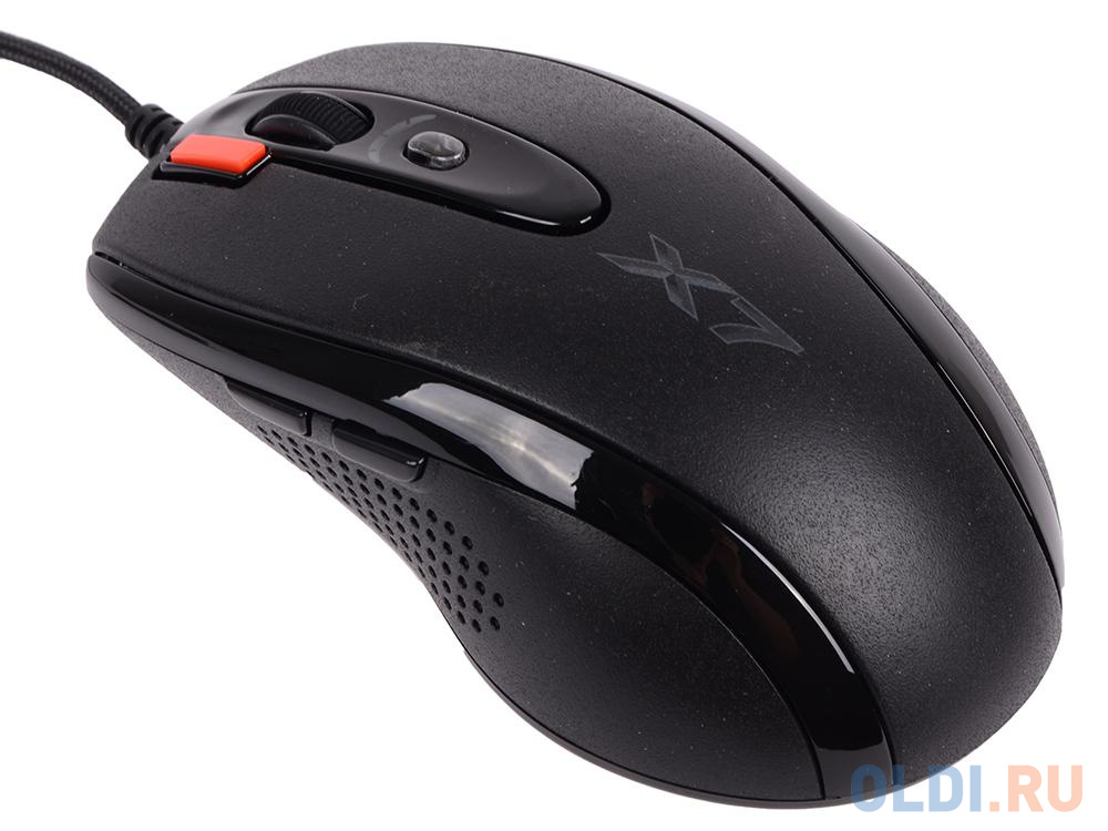 Мышь A4Tech X-718BK USB Black 6 кн, 1 кл-кн, 3200 dpi