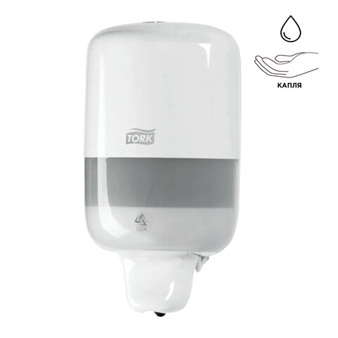 Дозатор для жидкого мыла Tork Elevation 561000, пластик, 500 мл, белый (600232)