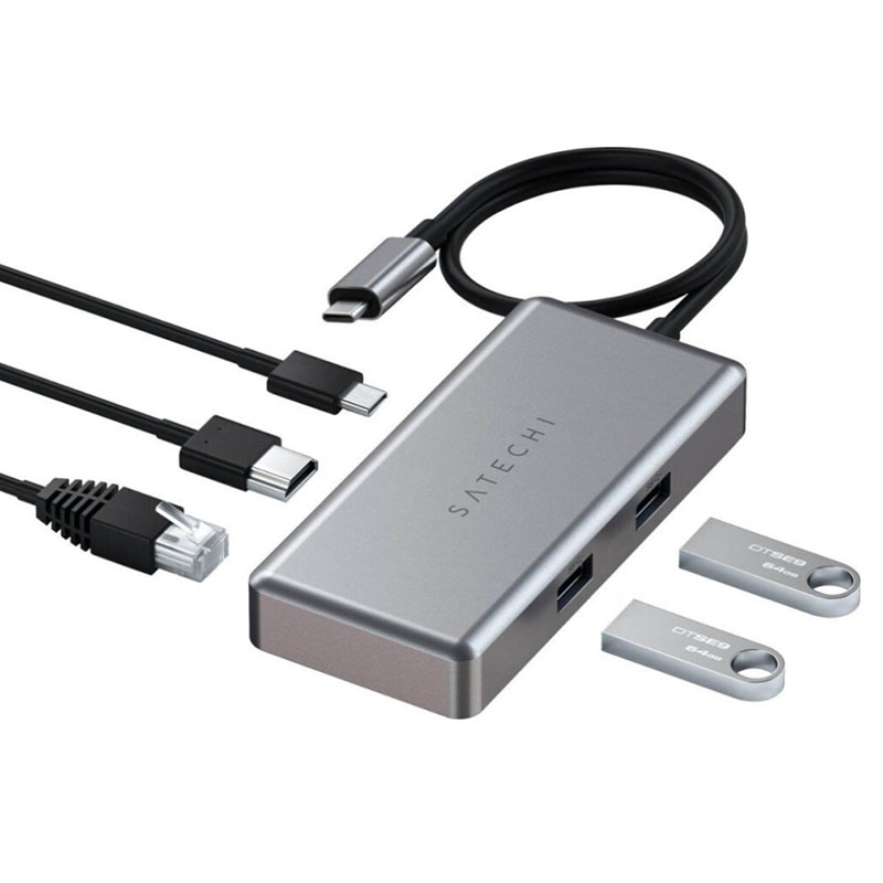 Хаб USB Satechi USB-C Multiport for Chromebook Space Grey ST-UCGHM