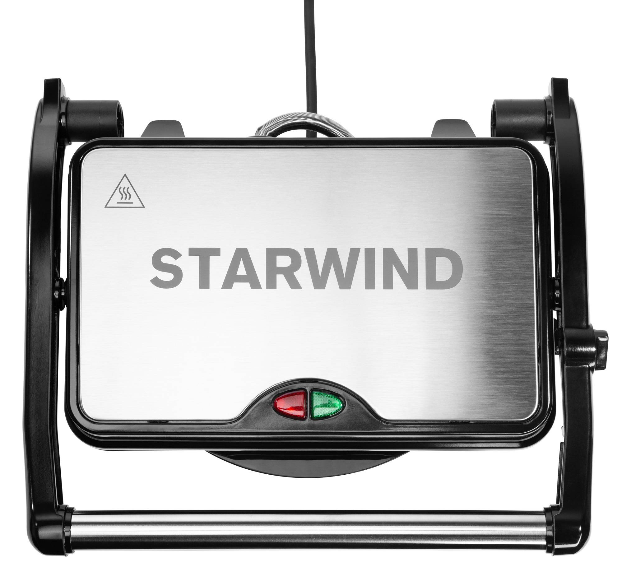 Электрогриль Starwind SSG2040 серебристый/черный