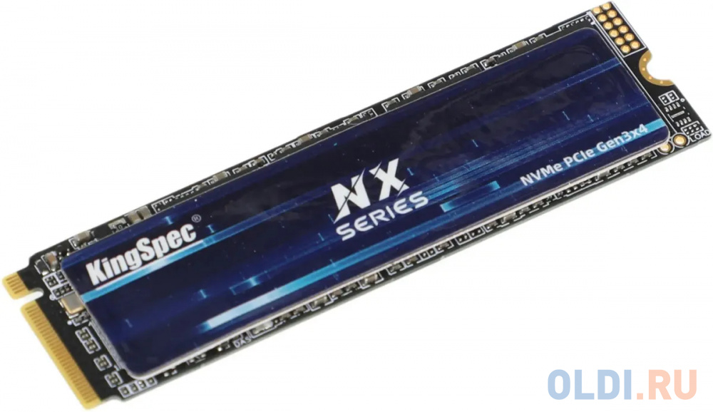 Kingspec SSD NX-2TB 2280, 2048GB, M.2(22x80mm), NVMe, PCIe 3.0 x4, 3D TLC, R/W 3500/3200MB/s, IOPs 380 000/320 000, TBW 2000, DWPD 0.89 (3 года)