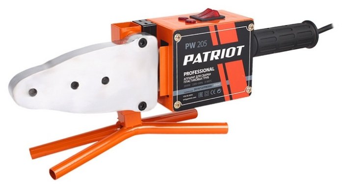 Аппарат для сварки пластиковых труб Patriot PW-205, 2 кВт, 300°C, 1 кг (170302010)