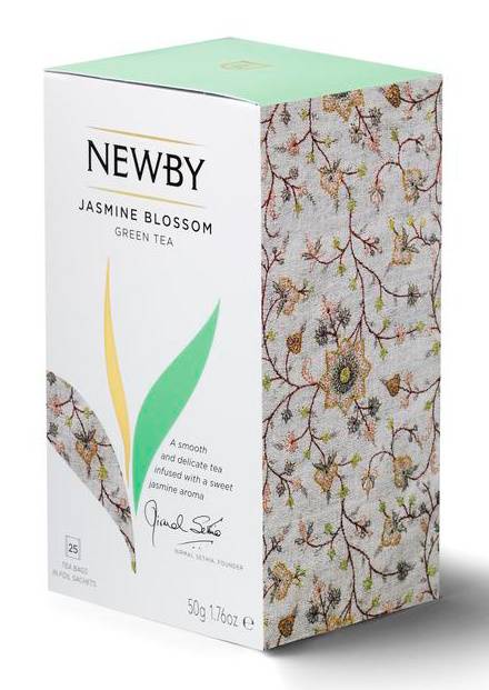 Чай Newby Jasmine Blossom зеленый жасмин 25пак. карт/уп.