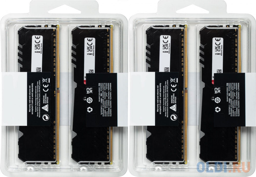 Kingston 32GB 3600MHz DDR4 CL17 DIMM (Kit of 4) FURY Beast RGB в Москвe