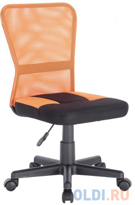 Кресло BRABIX &quot;Smart MG-313&quot;, без подлокотников, комбинированное, черное/оранжевое