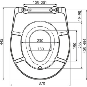 Сиденье для унитаза AlcaPlast (A603)