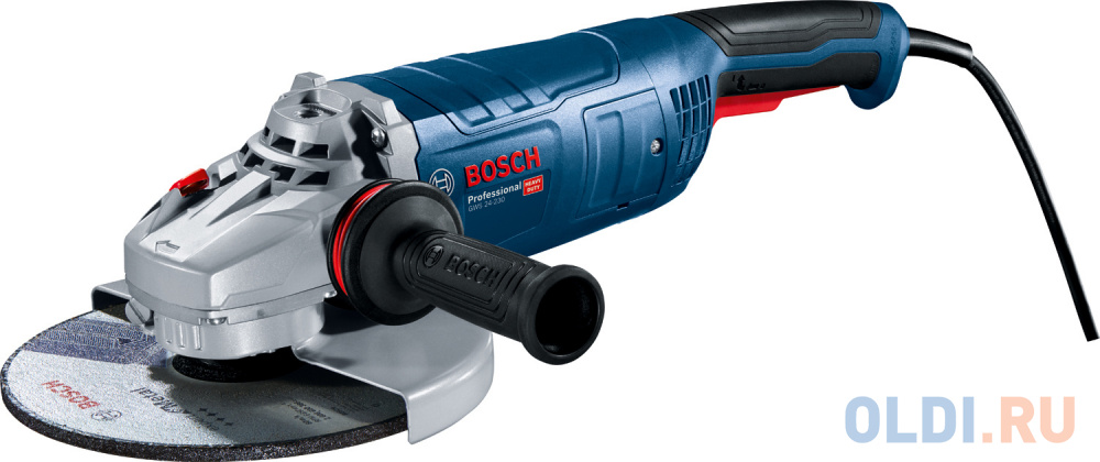 Углошлифовальная машина Bosch GWS 24-180 2400Вт 8500об/мин рез.шпин.:M14 d=180мм