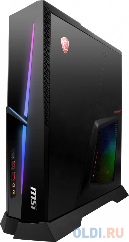 ПК MSI Trident AS 13NUE-620RU i5 13400F (2.5) 16Gb SSD1Tb RTX4070 12Gb Windows 11 Home GbitEth WiFi BT 500W черный (9S6-B92431-620)