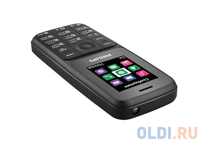 Мобильный телефон Philips E125 черный 1.77"
