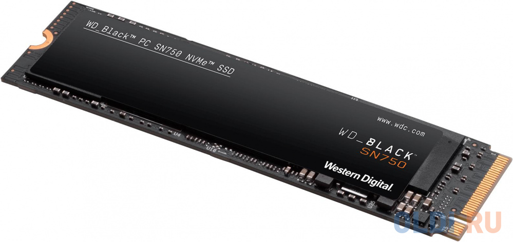 Накопитель твердотельный WD Твердотельный накопитель SSD WD Black SN750 NVMe WDS400T3X0C 4ТБ M2.2280 (без радиатора)