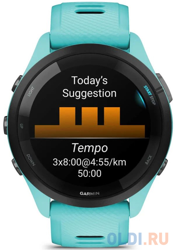 Смарт-часы Garmin Forerunner 265 бирюзовый 46,1мм в Москвe