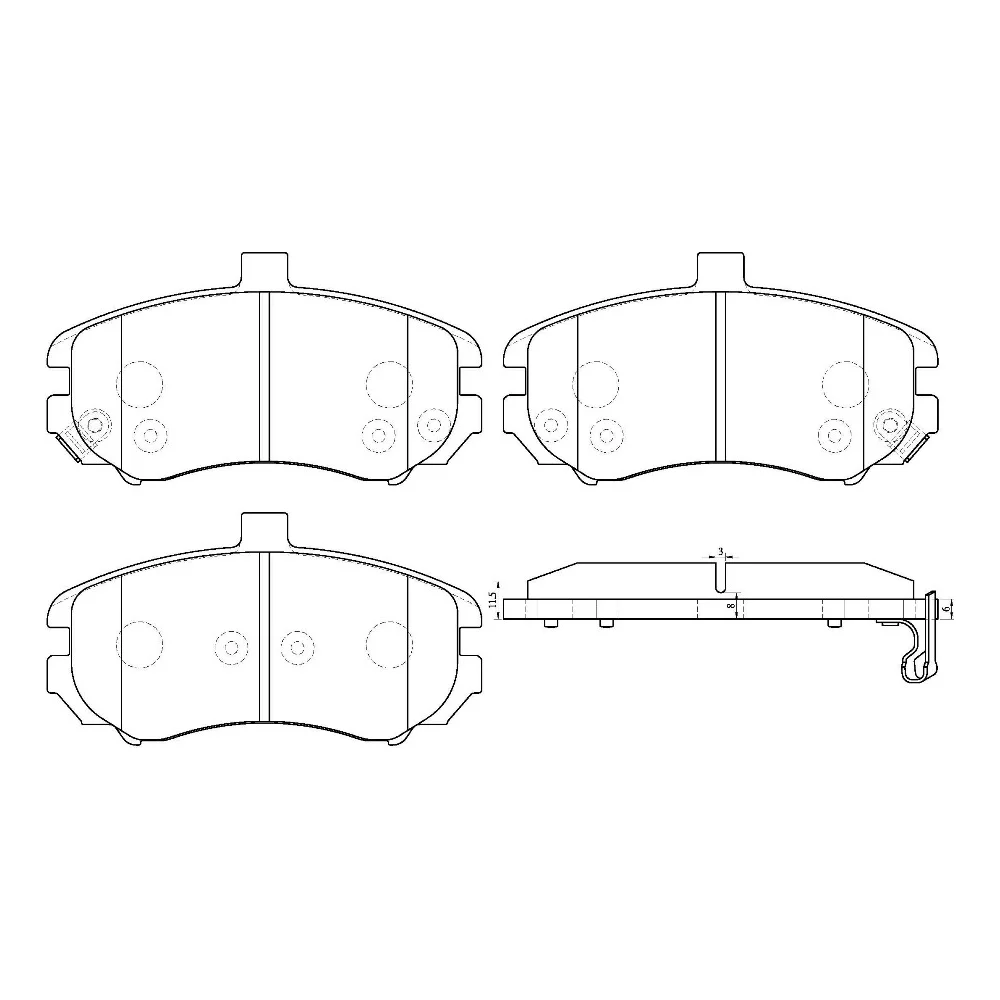 Дисковые тормозные колодки Avantech