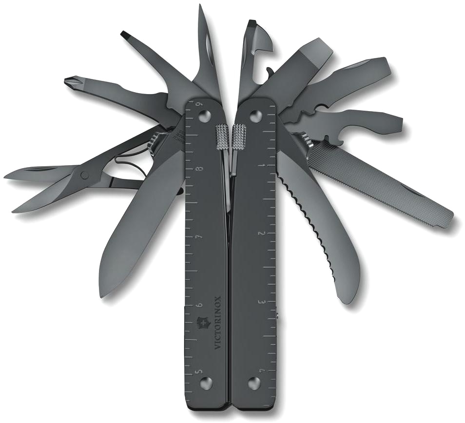 Мультитул Victorinox SwissTool MXBS, 115 мм, 26 функций, черный, нейлоновый чехол в Москвe