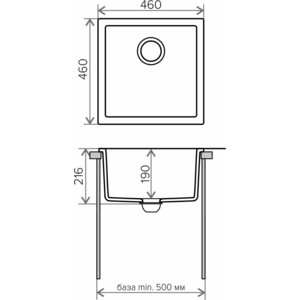 Кухонная мойка Tolero Classic R-128 №001 серый металлик (473295)