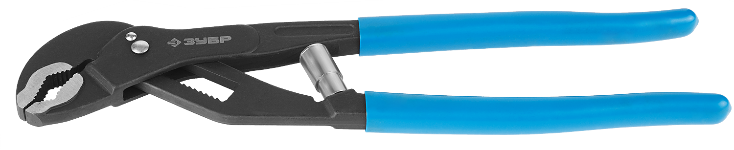 Клещи переставные ЗУБР Профессионал Быстрохват, длина 300мм, захват 55мм, синий/черный (2243-30)