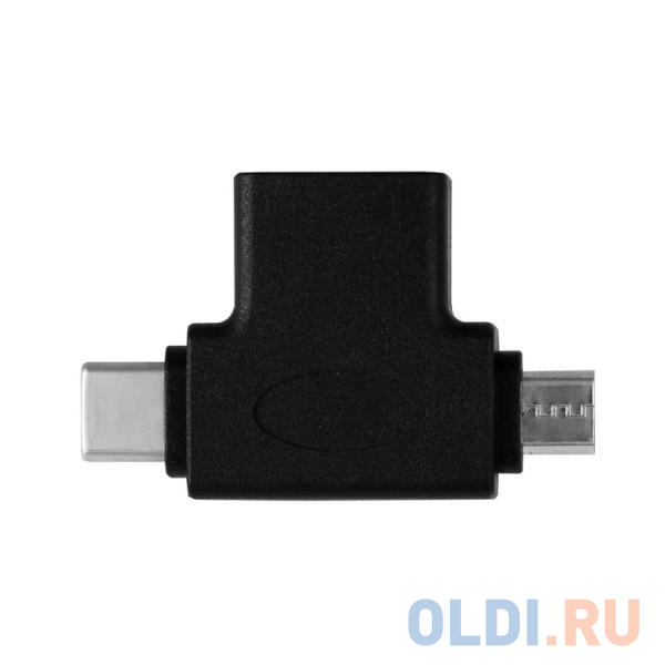 Переходник Type-C microUSB ORIENT UC-302 черный