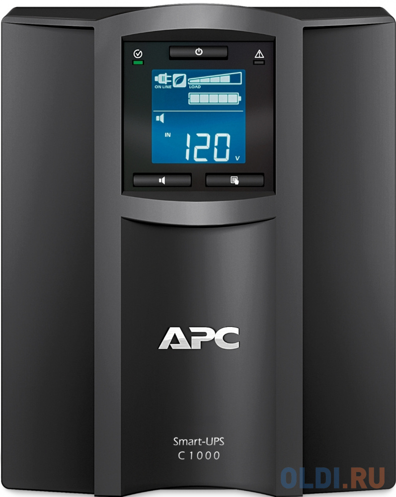 Источник бесперебойного питания APC Smart-UPS SMC1000IС 600Вт 1000ВА черный