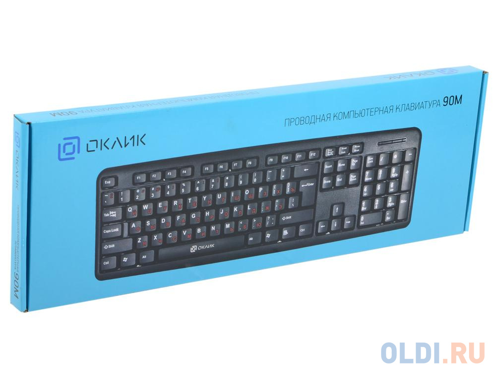 Клавиатура Oklick 90M черный USB