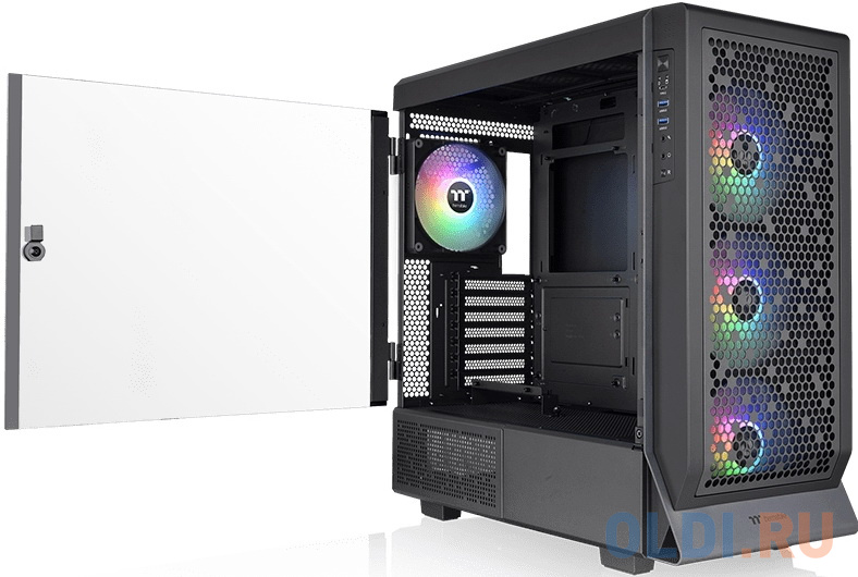 Корпус ATX Thermaltake Case Tt Ceres 500 TG Без БП чёрный