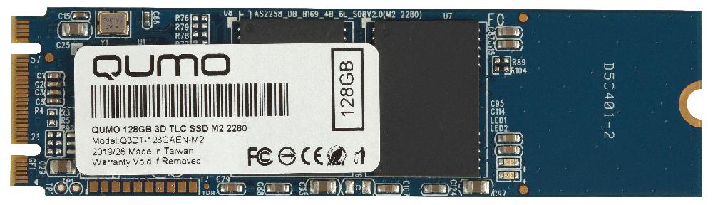 Накопитель SSD Qumo Novation TLC 3D 128Gb (Q3DT-128GAEN-M2)