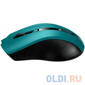 Мышь беспроводная CANYON CNE-CMSW05G, 2.4Ghz wireless Optical  Mouse with 4 buttons, DPI 800/1200/1600, зеленый