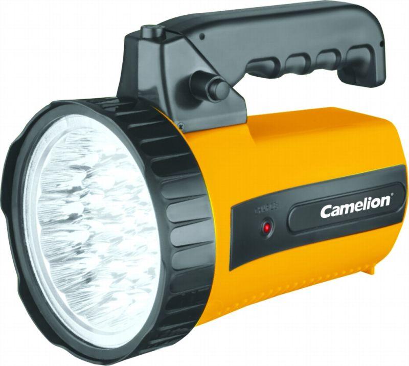 Фонарь 35LED 29315 (аккум. 220В желт.; 6В 4А-ч пласт. короб.) Camelion 10469 в Москвe