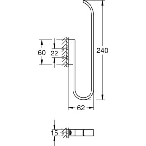 Держатель запасного рулона Grohe Selection холодный рассвет глянец (41067GL0) в Москвe