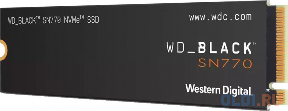 Твердотельный накопитель 250Gb WD Black SN770 NVMe WDS250G3X0E, 4000/2000MB/s, IOPs 240000/470000, TBW 200 {10} (887326) в Москвe