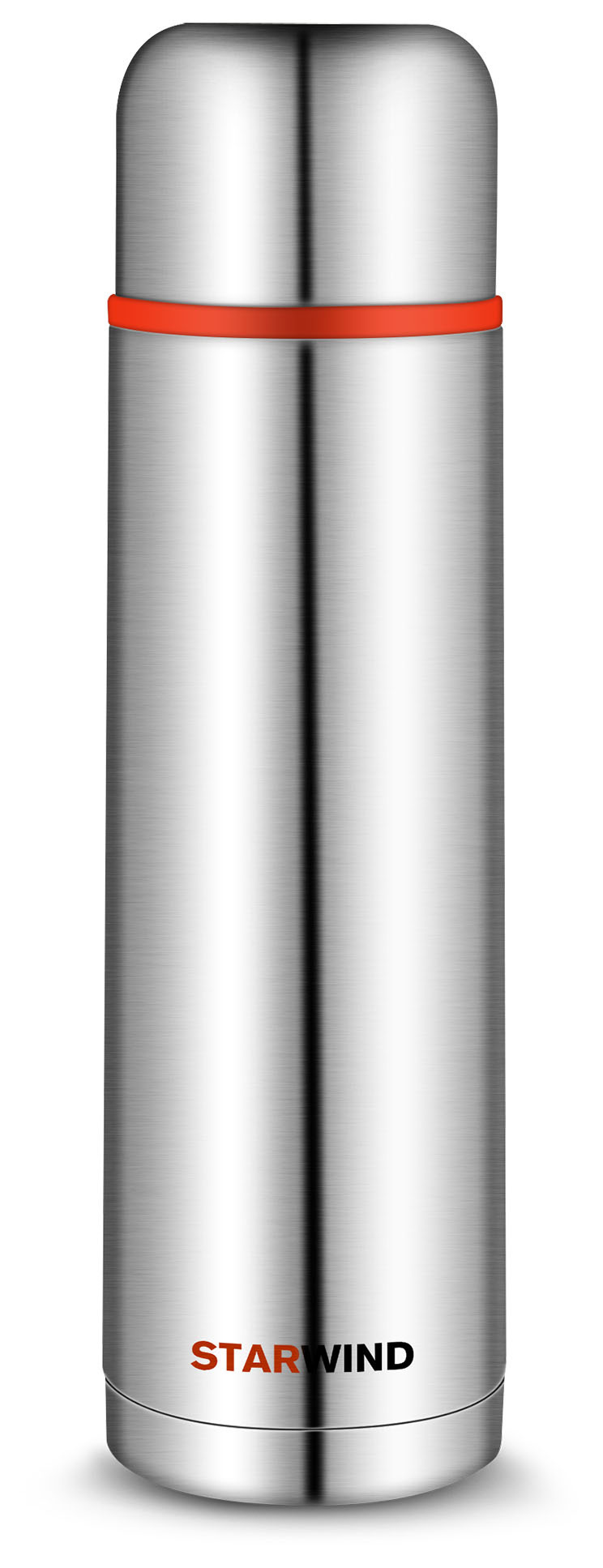 Термос Starwind 10-1000, 1 л, корпус нержавеющая сталь/колба нержавеющая сталь, серебристый (10-1000)