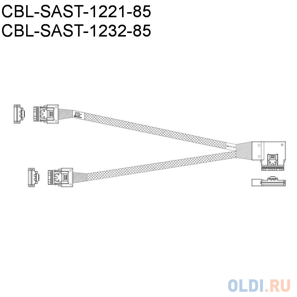 Supermicro CBL-KIT-220U-TNR-22N Cable Kit with 11 NVMe cables for X12 Ultra 220U-TNR