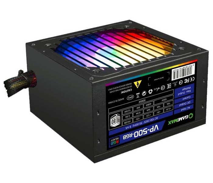 Блок питания GameMax VP-500-RGB-MODULAR 500W