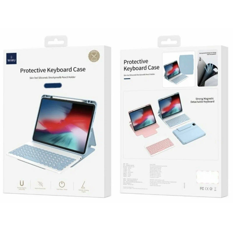 Аксессуар Чехол Wiwu Protective Keyboard 10.2/10.5 Blue 6976195091489