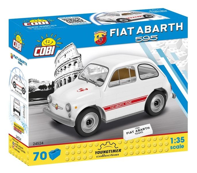 Конструктор Cobi арт.24524 Автомобиль Fiat Abarth 595 Youngtimer Collection 70 дет.