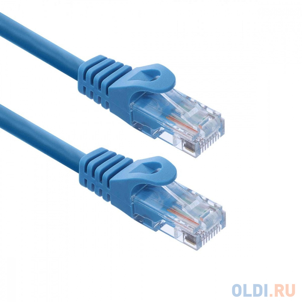 Патч-корд ACD-LPU5E-5DL [ACD-LPU5E-5DL] Cat5e UTP 24AWG 4Pair, 7/0.18мм CCA Синий, 0.5м, (741395)