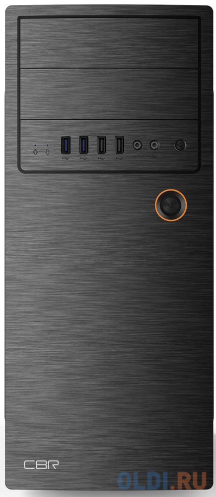 PCC-ATX-E180-USB22-450W Корпус ATX Miditower E180, c БП ATX450-12EC (450W/120mm), 2*USB 2.0, HD Audio+Mic, Black