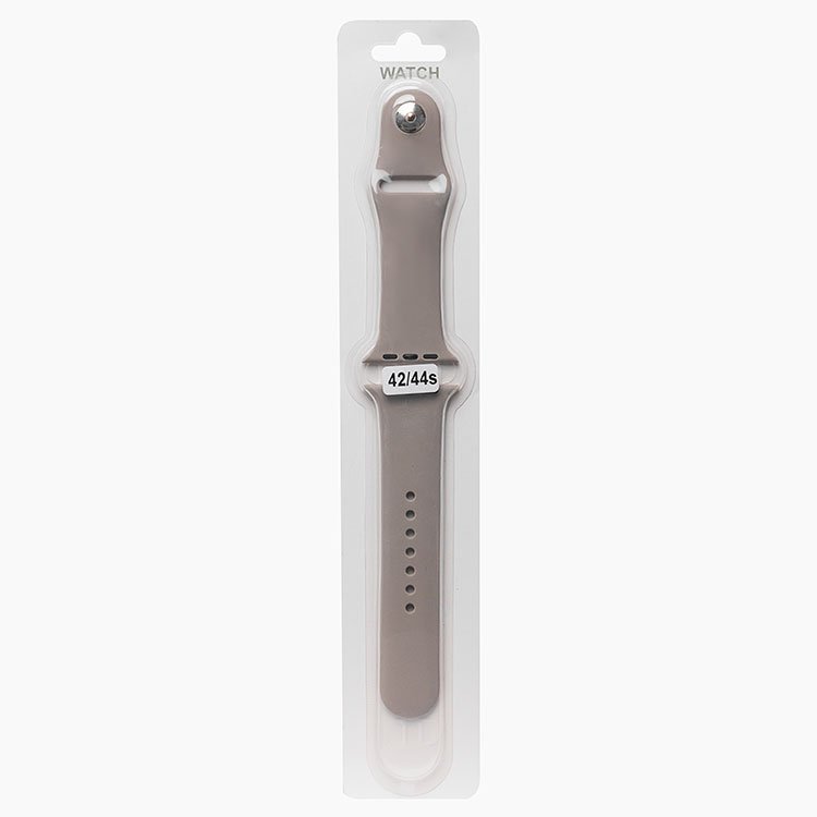 Ремешок Sport Band для Apple Watch, S, силикон, светло-серый (107213)
