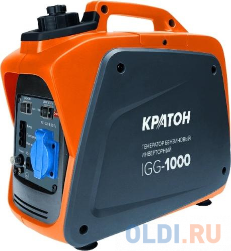 Генератор инверторный Кратон IGG-1000  0.95 кВт, 40 см3, 2.1 л, 6 часов работы