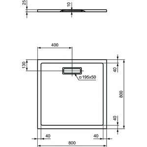 Душевой поддон Ideal Standard Ultraflat New 80х80 (T446601)