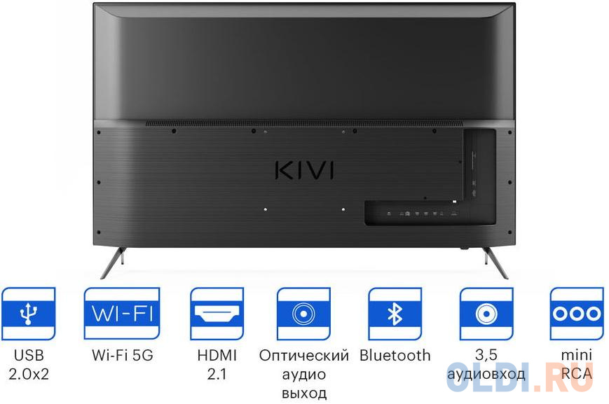 Телевизор Kivi 50U750NB 50" LED 4K Ultra HD