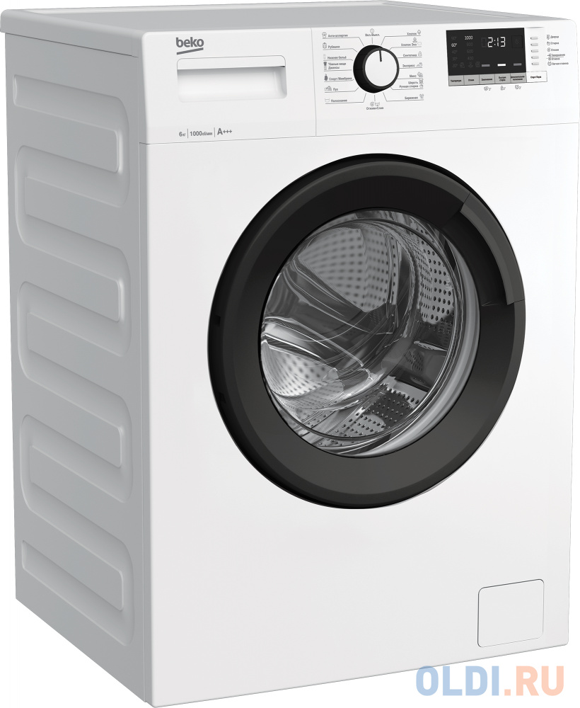 Стиральная машина Beko WRE6512ZAW, с фронтальной загрузкой, 6кг, 1000об/мин