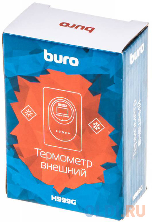 Термометр Buro H999E/G/T серебристый/черный в Москвe