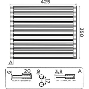 Ролл-мат Omoikiri ROLL-01 IN нержавеющая сталь (4997003)