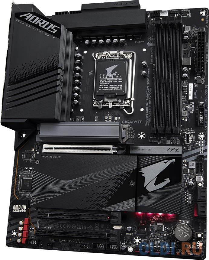 Z790 AORUS ELITE AX DDR4, Socket 1700, Intel®Z790, 4xDDR4-3200, HDMI, 3xPCI-Ex16, 4xSATA3(RAID 0/1/5/10), 4xM.2, 8Ch Audio, 1x2.5GbLan, WiFi, (4+4)xUS