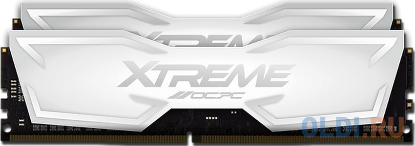 Модуль памяти DDR 4 DIMM 16Gb (8Gbx2), 4000Mhz, OCPC XT II MMX2K16GD440C19W, CL19, WHITE