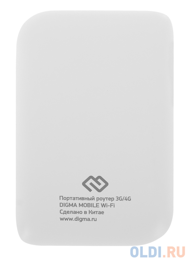 Модем Digma Mobile WiFi DMW1967 3G/4G, внешний, белый [dw1967wh]