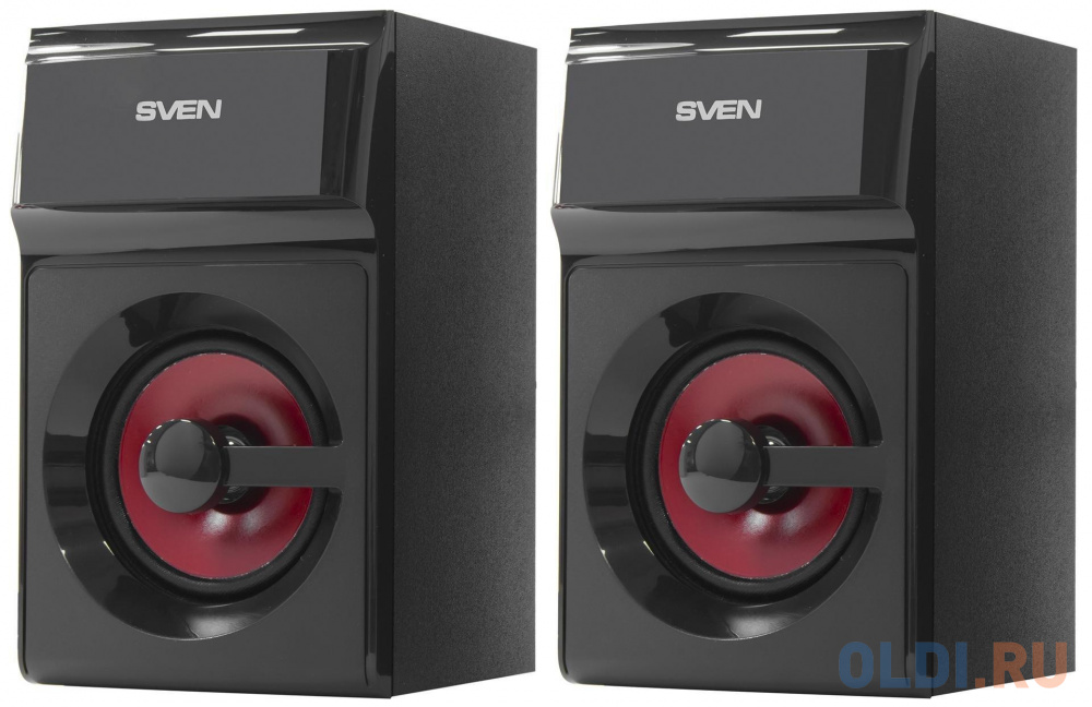 Колонки Sven MS-302 чёрные 2.1, FM,USB/SD, 2х10 Вт, ПДУ,Дисплей в Москвe