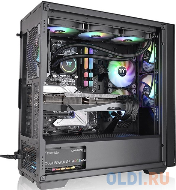 Divider 370 TG ARGB/Black CA-1S4-00M1WN-00 /Win/SPCC/Tempered Glass*1/120mm ARGB PWM Fan*3