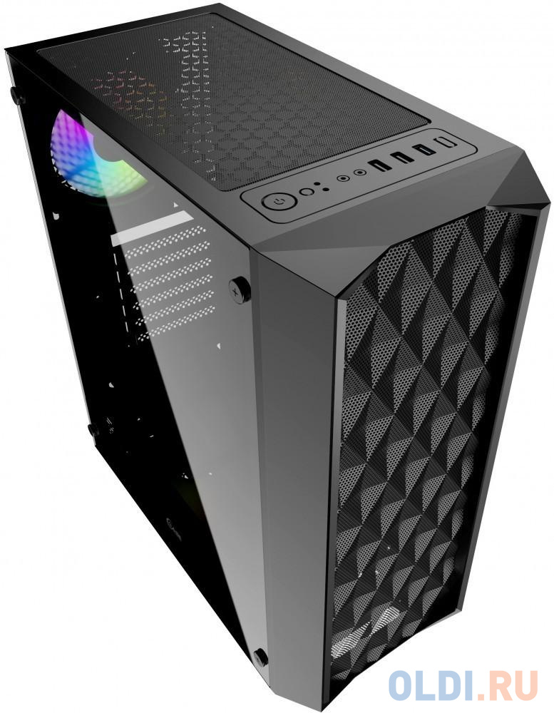 Корпус ATX Powercase CMDM-L1 Без БП чёрный