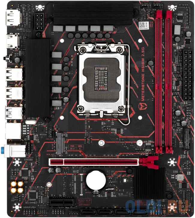 Материнская плата MB Maxsun &lt;MS-Meterstone H610M 2.5G&gt; LGA1700 &lt;H610&gt; 1*PCIEx16, 1*PCIEx1, 1*M.2 , 3*SATA3, HDMI+DP, mATX, 2*DDR4